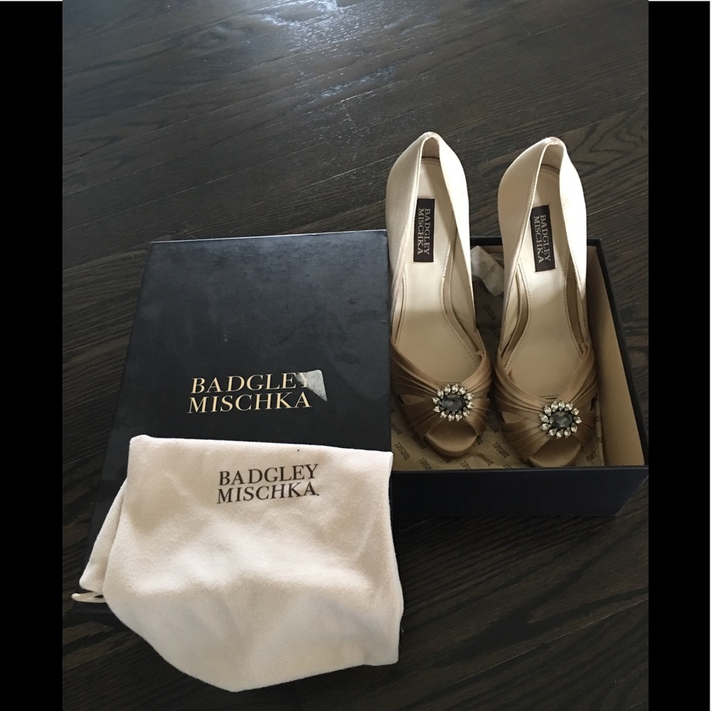 Badgley mishka bridal shoes